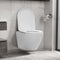 vidaXL - Hangend - toilet - randloos - keramiek - wit