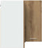 vidaXL - Hanghoekkast - 57x57x60 - cm - bewerkt - hout - artisanaal - eikenkleur