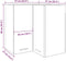 vidaXL - Hanghoekkast - 57x57x60 - cm - bewerkt - hout - oud - houtkleurig