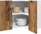 vidaXL - Hanghoekkast - 57x57x60 - cm - bewerkt - hout - oud - houtkleurig