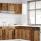 vidaXL - Hanghoekkast - 57x57x60 - cm - bewerkt - hout - oud - houtkleurig