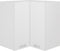 vidaXL - Hanghoekkast - 57x57x60 - cm - bewerkt - hout - wit
