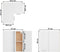 vidaXL - Hanghoekkast - 57x57x60 - cm - bewerkt - hout - wit