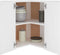 vidaXL - Hanghoekkast - 57x57x60 - cm - bewerkt - hout - wit