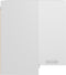 vidaXL - Hanghoekkast - 57x57x60 - cm - bewerkt - hout - wit