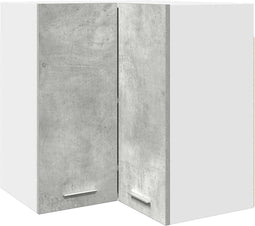 vidaXL - Hanghoekkast - 57x57x60 - cm - spaanplaat - betongrijs