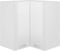 vidaXL - Hanghoekkast - 57x57x60 - cm - spaanplaat - hoogglans - wit
