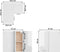 vidaXL - Hanghoekkast - 57x57x60 - cm - spaanplaat - hoogglans - wit