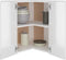 vidaXL - Hanghoekkast - 57x57x60 - cm - spaanplaat - hoogglans - wit