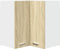vidaXL - Hanghoekkast - 57x57x60 - cm - spaanplaat - sonoma - eikenkleurig