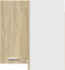 vidaXL - Hanghoekkast - 57x57x60 - cm - spaanplaat - sonoma - eikenkleurig