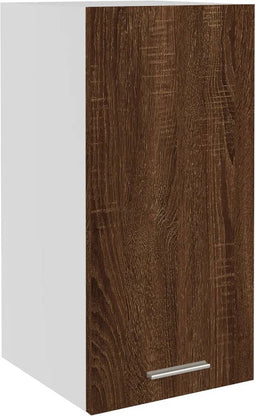 vidaXL - Hangkast - 29,5x31x60 - cm - bewerkt - hout - bruin - eikenkleur
