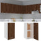 vidaXL - Hangkast - 29,5x31x60 - cm - bewerkt - hout - bruin - eikenkleur