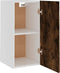 vidaXL - Hangkast - 29,5x31x60 - cm - bewerkt - hout - gerookt - eikenkleurig