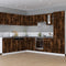 vidaXL - Hangkast - 29,5x31x60 - cm - bewerkt - hout - gerookt - eikenkleurig