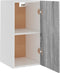 vidaXL - Hangkast - 29,5x31x60 - cm - bewerkt - hout - grijs - sonoma - eikenkleurig