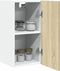 vidaXL - Hangkast - 29,5x31x60 - cm - bewerkt - hout - sonoma - eikenkleurig