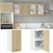 vidaXL - Hangkast - 29,5x31x60 - cm - bewerkt - hout - sonoma - eikenkleurig