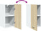 vidaXL - Hangkast - 29,5x31x60 - cm - bewerkt - hout - sonoma - eikenkleurig