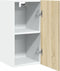 vidaXL - Hangkast - 29,5x31x60 - cm - bewerkt - hout - sonoma - eikenkleurig