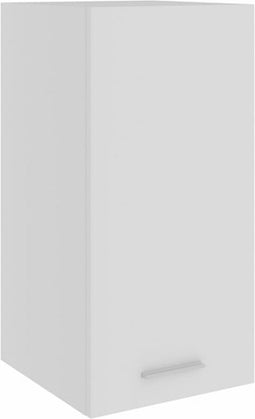 vidaXL - Hangkast - 29,5x31x60 - cm - bewerkt - hout - wit
