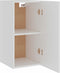 vidaXL - Hangkast - 29,5x31x60 - cm - bewerkt - hout - wit