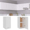 vidaXL - Hangkast - 29,5x31x60 - cm - bewerkt - hout - wit