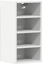 vidaXL - Hangkast - 30x29,5x60 - cm - bewerkt - hout - wit