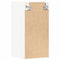 vidaXL - Hangkast - 30x29,5x60 - cm - bewerkt - hout - wit