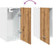 vidaXL - Hangkast - 30x31x60 - cm - bewerkt - hout - artisanaal - eikenkleur