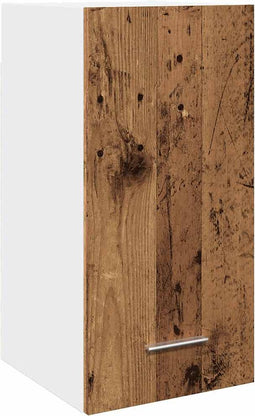 vidaXL - Hangkast - 30x31x60 - cm - bewerkt - hout - oud - houtkleurig