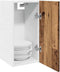 vidaXL - Hangkast - 30x31x60 - cm - bewerkt - hout - oud - houtkleurig