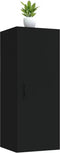 vidaXL - Hangkast - 34,5x34x90 - cm - bewerkt - hout - hoogglans - wit