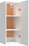 vidaXL - Hangkast - 34,5x34x90 - cm - bewerkt - hout - hoogglans - wit