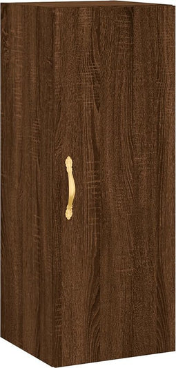 vidaXL - Hangkast - 34,5x34x90 - cm - bruin - eikenkleur