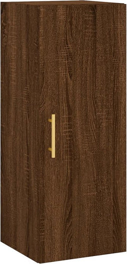 vidaXL - Hangkast - 34,5x34x90 - cm - bruin - eikenkleur
