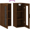 vidaXL - Hangkast - 34,5x34x90 - cm - bruin - eikenkleur