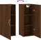 vidaXL - Hangkast - 34,5x34x90 - cm - bruin - eikenkleur