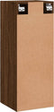 vidaXL - Hangkast - 34,5x34x90 - cm - bruin - eikenkleur