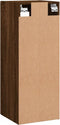 vidaXL - Hangkast - 34,5x34x90 - cm - bruin - eikenkleur