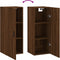 vidaXL - Hangkast - 34,5x34x90 - cm - bruin - eikenkleur