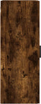 vidaXL - Hangkast - 34,5x34x90 - cm - gerookt - eikenkleurig