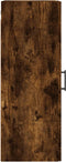 vidaXL - Hangkast - 34,5x34x90 - cm - gerookt - eikenkleurig