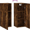 vidaXL - Hangkast - 34,5x34x90 - cm - gerookt - eikenkleurig