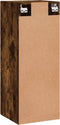 vidaXL - Hangkast - 34,5x34x90 - cm - gerookt - eikenkleurig