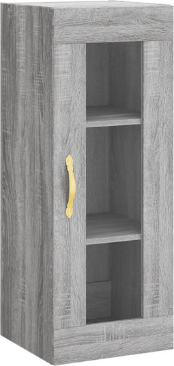 vidaXL - Hangkast - 34,5x34x90 - cm - grijs - sonoma - eikenkleurig