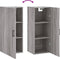 vidaXL - Hangkast - 34,5x34x90 - cm - grijs - sonoma - eikenkleurig