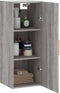 vidaXL - Hangkast - 34,5x34x90 - cm - grijs - sonoma - eikenkleurig