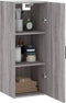 vidaXL - Hangkast - 34,5x34x90 - cm - grijs - sonoma - eikenkleurig