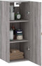 vidaXL - Hangkast - 34,5x34x90 - cm - grijs - sonoma - eikenkleurig